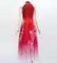 Japan Fabric Long Dress with Cherry Blossom Print / Velvet / Red / JW002rd
