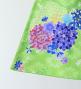 Japan Fabric Long Dress with Chrysanthemum & Plum Blossom & Cherry Blossom Print / Shantung / Light Green / JW003lgr