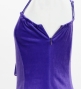Japan Fabric One Shoulder Frill Sleeve Long Dress / Purple / JW004pu