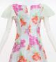 Japan Fabric Long Dress with Peony Print / Beige / JW008be