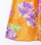 Japan Fabric Long Dress with Peony Print / Orange / JW008or