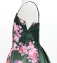 Kids Japan Fabric Long Dress with Cherry Blossom Print / Shantung / Black / JWp001bk
