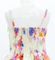 Kids Japan Fabric Long Dress with Chrysanthemum & Plum Blossom & Cherry Blossom Print / Shantung / Beigu / JWp003be