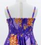 Kids Japan Fabric Long Dress with Chrysanthemum & Plum Blossom & Cherry Blossom Print / Shantung / Purple / JWp003pu