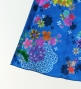 Kids Japan Fabric One Shoulder Frill Sleeve Long Dress / Blue / JWp004bl
