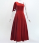 Custom One Shoulder Flare sleeve Dress / JC90-solid