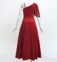 Custom One Shoulder Flare sleeve Dress / JC90-solid