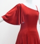 Custom One Shoulder Flare sleeve Dress / JC90-solid