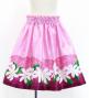 Hula Kids Shantung Pa'u Skirt with Tiare & Kahiko Print / Luxury Collection / Jp100pi
