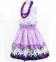 Hula Kids Shantung Pa'u Skirt with Tiare & Kahiko Print / Luxury Collection / Jp100pu