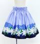 Hula Kids Shantung Pa'u Skirt with Tiare & Kahiko Print / Luxury Collection / Jp100punv