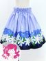 Hula Kids Shantung Pa'u Skirt with Tiare & Kahiko Print / Luxury Collection / Jp100punv