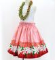 Hula Kids Shantung Pa'u Skirt with Tiare & Kahiko Print / Luxury Collection / Jp100rd