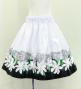 Hula Kids Shantung Pa'u Skirt with Tiare & Kahiko Print / Luxury Collection / Jp100whbk