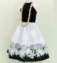 Hula Kids Shantung Pa'u Skirt with Tiare & Kahiko Print / Luxury Collection / Jp100whbk