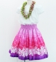 Hula Kids Shantung Pa'u Skirt with Lokelani Print / Luxury Collection / Jp102-1