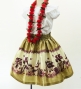Hula Kids Shantung Pa'u Skirt with Hula Girl Print / Luxury Collection / Jp103be