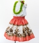 Hula Kids Shantung Pa'u Skirt with Hula Girl Print / Luxury Collection / Jp103or