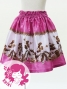 Hula Kids Shantung Pa'u Skirt with Hula Girl Print / Luxury Collection / Jp103pi