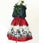 Hula Kids Shantung Pa'u Skirt with Hula Girl Print / Luxury Collection / Jp103rd