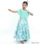 Hula Kids Cape Long Dress with Banana Leaf Print / Luxury Collection / Blue / Jp104bl