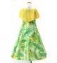 Hula Kids Cape Long Dress with Banana Leaf Print / Luxury Collection / CR & GR / Jp104crgr