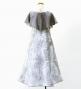 Hula Kids Cape Long Dress with Banana Leaf Print / Luxury Collection / Gray / Jp104gy