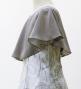 Hula Kids Cape Long Dress with Banana Leaf Print / Luxury Collection / Gray / Jp104gy