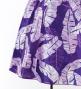 Hula Kids Cape Long Dress with Banana Leaf Print / Luxury Collection / Purple / Jp104pu