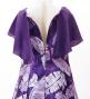 Hula Kids Cape Long Dress with Banana Leaf Print / Luxury Collection / Purple / Jp104pu