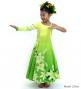 Hula Kids One Shoulder Long sleeve Dress with Lily / Luxury Collection / CRM & LGR / Jp105crlgr