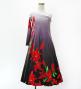 Hula Kids One Shoulder Long sleeve Dress with Lily / Luxury Collection / GRY & BLK / Jp105gybk