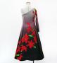 Hula Kids One Shoulder Long sleeve Dress with Lily / Luxury Collection / GRY & BLK / Jp105gybk