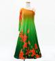 Hula Kids One Shoulder Long sleeve Dress with Lily / Luxury Collection / OR & GR / Jp105orgr