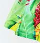 Hula Kids Shantung Pa'u Skirt with Red Ginger & Strelitzia Print / Luxury Collection / Jp107-2