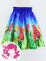 Hula Kids Shantung Pa'u Skirt with Red Ginger & Strelitzia Print / Luxury Collection / Jp107-2