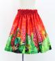 Hula Kids Shantung Pa'u Skirt with Red Ginger & Strelitzia Print / Luxury Collection / Jp107-6