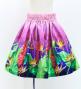 Hula Kids Shantung Pa'u Skirt with Red Ginger & Strelitzia Print / Luxury Collection / Jp107-7
