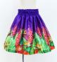 Hula Kids Shantung Pa'u Skirt with Red Ginger & Strelitzia Print / Luxury Collection / Jp107-8