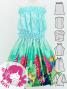 Hula Keiki Set-Up with Strelitzia & Red Ginger Print / Luxury Collection / Jp108-3
