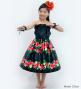 Hula Set up Keiki with Hibiscus Print / Luxury Collection / Black / Jp110bk