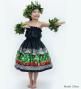 Hula Keiki Set-Up with Hula Girl Print / Luxury Collection / Black / Jp111bk