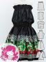 Hula Keiki Set-Up with Hula Girl Print / Luxury Collection / Black / Jp111bk