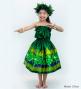 Hula Keiki Set-Up with Hula Girl Print / Luxury Collection / Green / Jp111gr