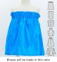 Hula Keiki Set-Up with Hula Girl Print / Luxury Collection / Light Blue / Jp111lbl
