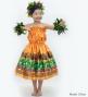 Hula Keiki Set-Up with Hula Girl Print / Luxury Collection / Orange / Jp111or