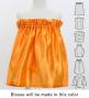 Hula Keiki Set-Up with Hula Girl Print / Luxury Collection / Orange / Jp111or