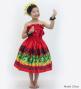 Hula Keiki Set-Up with Hula Girl Print / Luxury Collection / Red / Jp111rd