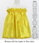 Hula Keiki Set-Up with Hula Girl Print / Luxury Collection / Yellow / Jp111ye