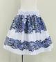 Hula Keiki Set-Up with Kahiko Print / Luxury Collection / White & Blue / Jp114whbl